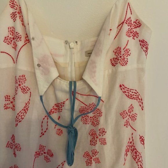 Rare The OC Summer Roberts BCBGMaxAzria Pink Floral Embroidered Dress Size 2 - Picture 3 of 7